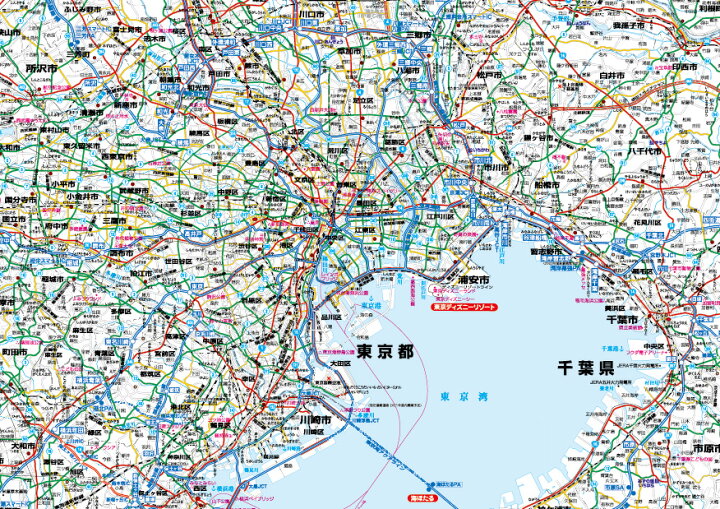 楽天市場 南関東全図ポスター 23年版 地図の店とうぶんしゃ 楽天市場店