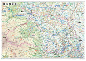 埼玉県全図(地図)ポスター(B1判)【2026年最新版！】表面ビニールコーティング加工※水性ペンが使えます