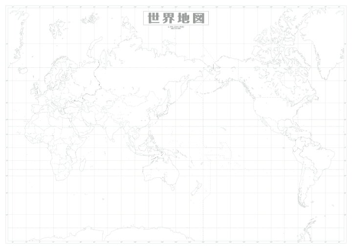 楽天市場 日本白地図 世界白地図２枚セット 地図の店とうぶんしゃ 楽天市場店