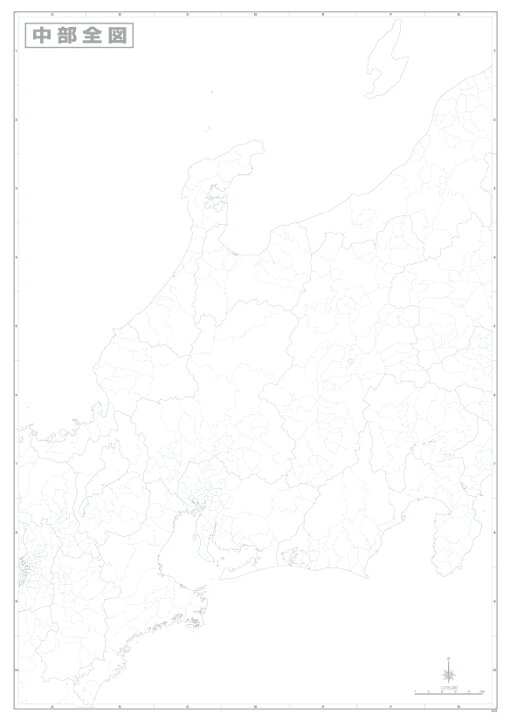 楽天市場 地方別白地図７点セット ｂ２判 地図の店とうぶんしゃ 楽天市場店