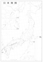 Ａ０判日本白地図ポスター