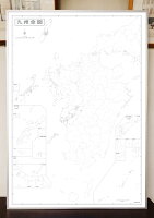 九州白地図パネルB1