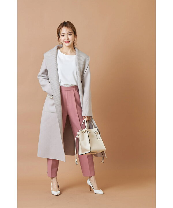 楽天市場 ウエストりぼん付きポケットパール装飾ダブルフェイスコーディガン Ranody ラノディー Tocco Closet トッコクローゼット チャコールグレー アイボリー グレーベージュ 季節をつなぐ Light Outer Collection ｔｏｃｃｏ