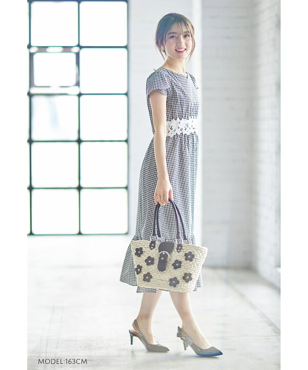 楽天市場 ウエストレース装飾ハートネックギンガムチェックワンピース Colius コリウス Tocco Closet トッコクローゼット レディース 道重さゆみさんはブラック着用 花びらのように二の腕を包むスリーブデザイン ｔｏｃｃｏ