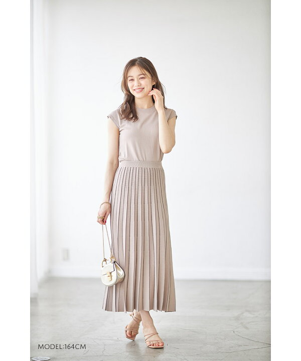 楽天市場】フレンチスリーブニットプルオーバー×配色ライン入りニット  