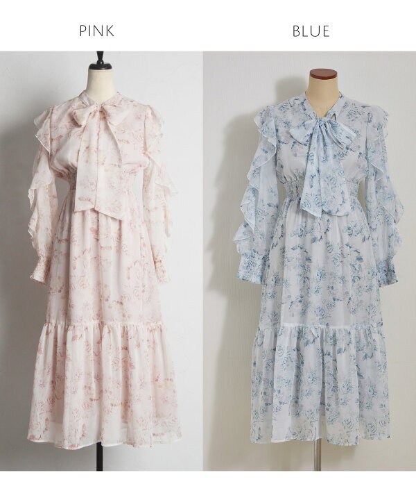 楽天市場】前後2WAYボウタイりぼん付きラッフルスリーブシアー  