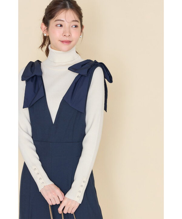 楽天市場】リボンショルダーサロペットパンツ【velarose ヴェラローズ toccocloset サロペット