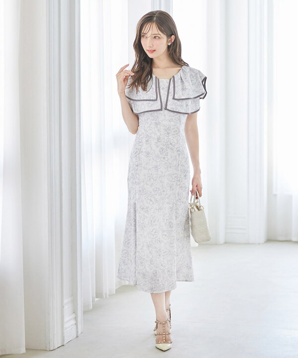 楽天市場】バックレースアップパイピングビックカラーフラワープリント  