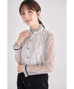 ��ڂ�t���z�F���[�X�u���E�X�yvaronia ���@���j�A�ztocco closet(�g�b�R�N���[�[�b�g)�@�I�t�z���C�g ���i�ԍ��F6-193390