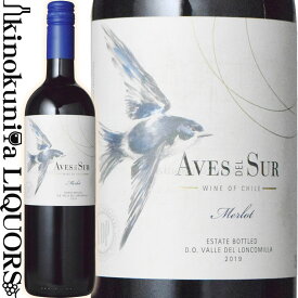 デル スール / メルロー [2021] 赤ワイン フルボディ 750ml / チリ セントラル・ヴァレー ロンコミージャ・ヴァレーD.O. / Vina del Pedregal S.A　Aves del sur Merlot