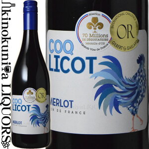 RNR [ [2021] ԃC ~fBA{fB 750ml / tX R[g f [k COQ LICOT Merlot Vin de France Bj[u G Rpj Vignobles & Companie [MTKM]