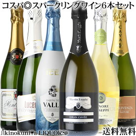 毎日飲める コスパ◎スパークリングワイン6本セット Oo_第6弾_oO 欧州編【送料無料】フランス、イタリア、スペイン 辛口スパークリングワインを選りすぐり