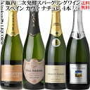 ドライな辛口 ナチュレお試し CAVA カヴァ ブリュット ナチュレ 4本セット★ver102★ [NV] スパークリングワイン 白 辛口 各750ml 【送料込】／スペイン D.O.カヴァ／カバ ナチューレ 泡 発泡 スペインワインセット スパークリングワインセット