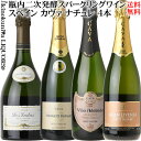 ドライな辛口 カヴァ ブリュット ナチュレ CAVA 4本セット◆__第104弾__◆ [NV] スパークリングワイン 白 辛口 各750ml 【送料込】／スペイン D.O.カヴァ／カバ ナチューレ 泡 発泡 スペインワインセット スパークリングワインセット