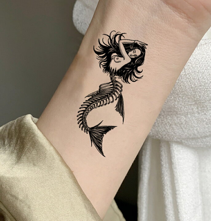 楽天市場 1枚おまけキャンペーン実施中 Tochno タトゥーシール ステッカー 刺青シール 防水 30枚セット K イービル系モチーフ 蠍 蜘蛛 薔薇 人魚ハロウィン Tochno