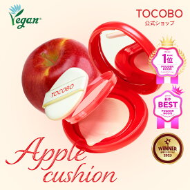 【30％OFF★ポイント10倍】【★リフィル贈呈】【TOCOBO公式】トコボ アップルデューイフィットクッションファンデーション 全6色択1（韓国コスメ / クッションファンデ / ファンデーション / ヴィーガンコスメ / ツヤ肌）
