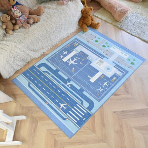 �􂦂�L�b�Y���O�}�b�g TOCO LIFE KIDS ���[�h�}�b�v �����H ��s�@ �t�����l�� �u���[ 2�T�C�Y ����~�� ���g �z�b�g�J�[�y�b�g�Ή� �I�[���V�[�Y�� �����` 1�� 1.5�� �q������