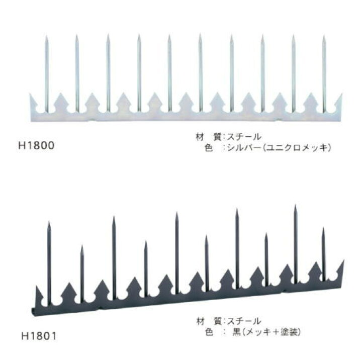 楽天市場】エイト 忍び返し17型 H1801 シルバー /20枚入(日曜大工 diy 
