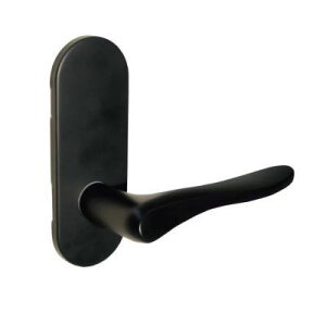 長沢製作所 GM 1Kレバーハンドル 小判座 空錠 TXS-1K02 マットブラック(diy リフォーム ハンドル ドア ドアノブ 金具 部屋 交換 ドアのぶ ドアハンドル 取替え ドアレバー 通販)