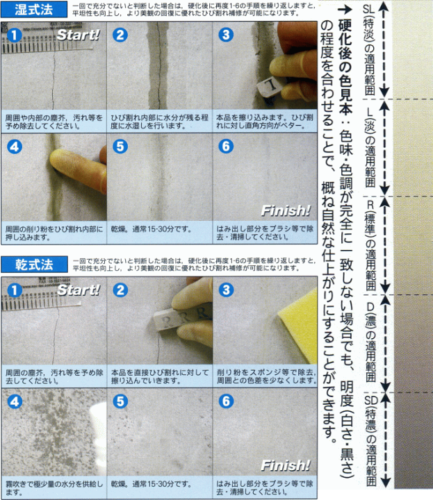 楽天市場】住友大阪セメント 安心補修スティック R色6本パック 