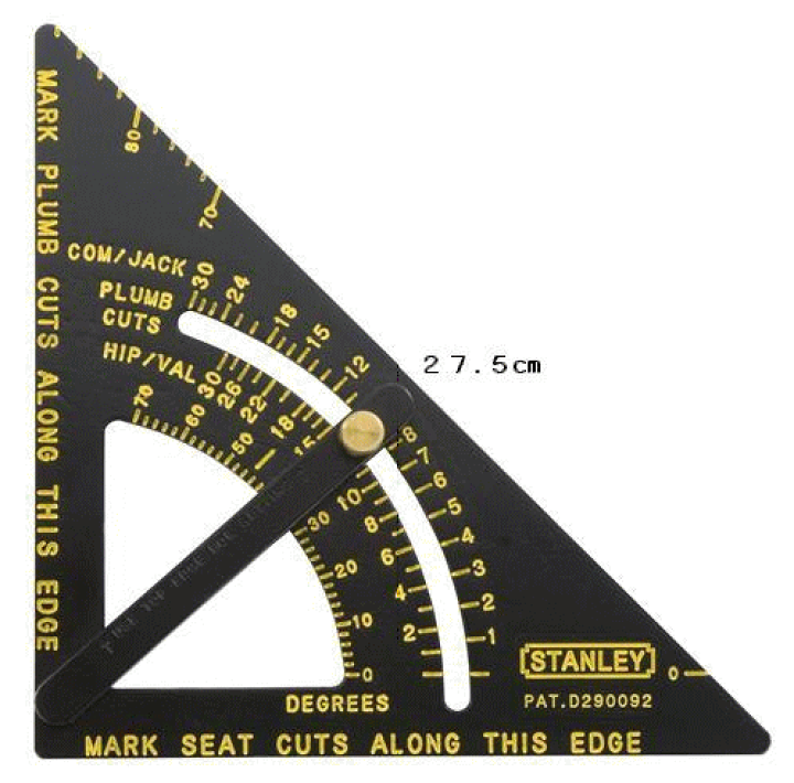 楽天市場】【スタンレー STANLEY WORKS】STANLEY 46-053 角度三角定規