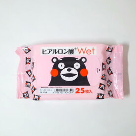 ヒアルロン酸ウェット 25枚入（くまモン柄）40個セット