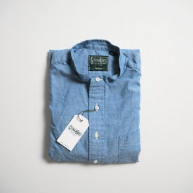 GITMAN VINTAGE ギットマンヴィンテージ シャンブレーバンドカラープルオーバーシャツ / BLUE CHAMBRAY