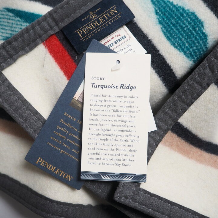 楽天市場】PENDLETON ペンドルトン 大判ブランケット TURQUOISE RIDGE 