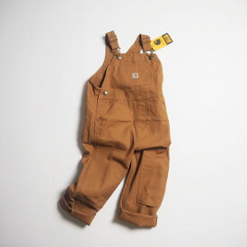 CARHARTT KIDS カーハートキッズ ブラウンダックオーバーオール LOOSE FIT CANVAS BIB OVERALL / BROWN