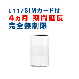 【1ヵ月から12ヵ月延長】ホームWiFi　L11　ご利用期間延長