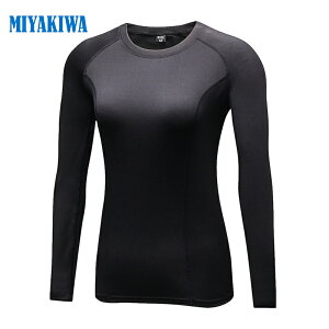 【訳あり・欠陥品 】【当店通常価格1599円 】【親指を入れる穴タイプ 欠陥品】MIYAKIWA インナー アンダーウェア 防寒 シャツレディース 大人長袖 コンプレッション トップス 裏起毛インナー