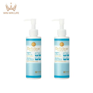 2本セット 明色化粧品 DETクリア ブライト&ピール ピーリングジェリー ジェル状パック 洗い流しパック 180ml 無香料タイプ 肌にやさしい 植物由来成分 古い角質除去 黒ずみ取り除く 清潔感