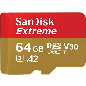 SanDisk Extreme マイクロsdカード microSDカード 64GB microsdカード SanDisk サンディスク UHS-I U3 4K A2 10 R:170MB/s W:80MB/s SDSQXAH-064G-GN6MN 海外パッケージ