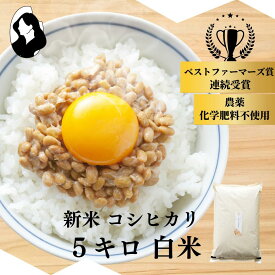 ＼ シェフ・バイヤーに選ばれるお米 ／ コシヒカリ 白米 5kg 新米 令和7年産 無農薬 自然栽培 特別栽培 農家直送 長野県 信州 小諸 ギフト 御祝 内祝い 離乳食 引越し 出産 結婚 誕生日 新築 法事 熨斗 楽天 送料無料