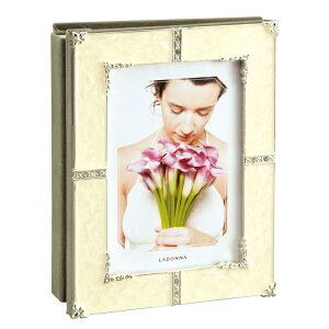 アルバムフレーム AMJ62-P-WH 写真立て フォトフレーム 写真たて 写真入れ ブライダル 結婚祝い 出産祝い 誕生日 ウェディング 結婚式 アルバム ポストカード 80枚 ホワイト かわいい 上品 おし