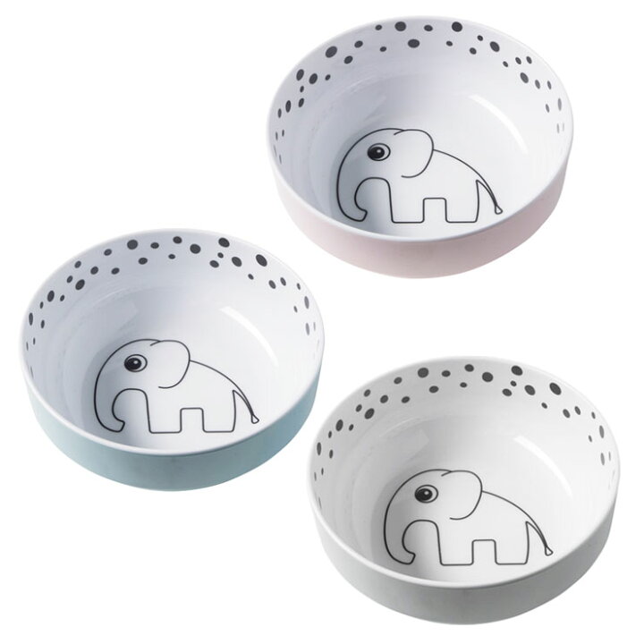 楽天市場 ヤミーボウルハッピードット 食洗機 こども ボウル ボール 食器 ゾウ 動物 アニマル 食事 ごはん ベビー 幼児 2歳 3歳 プレゼント 贈り物 おしゃれ ギフト おかず おやつ メイン お洒落 ハイセンス パステル ベビーカラー ドット 北欧 Donebydeer Doneby Deer