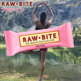 ローバイト プロテイン 50g Raw Bite フルーツバー アリサン 有機 オーガニック 無添加 デーツ アーモンド カシューナッツ お手軽 スイーツ おやつ アウトドア スポーツ ギフト