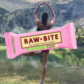 ローバイト プロテイン 50g Raw Bite フルーツバー オーガニック 無添加 デーツ アーモンド カシューナッツ お手軽 スイーツ おやつ アウトドア スポーツ ギフト