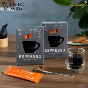 エスプレッソ コーヒー ヨーロピアン アロマ イニック INIC Coffee 苦み 本格 高級パウダーコーヒー インスタント 4本 12本 ギフト プレゼント 父の日