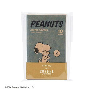 デカフェ コーヒー スヌーピー 10本 イニック INICノンカフェイン カフェインレス 高級パウダーコーヒー インスタント Peanuts ギフト マタニティ 妊婦 妊活 産後