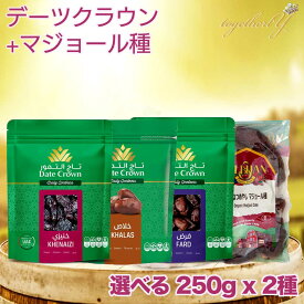 【10%OFF】選べるデーツ250gx2種 デーツ デーツクラウン お試し アラブ王室御用達 アリサン クナイジ種 カラース種 ファード種 有機マジョール種 ドライフルーツ 砂糖不使用 無添加 無着色 なつめやし スイーツ 妊婦 妊活 産後 貧血 免疫力アップ HALAL