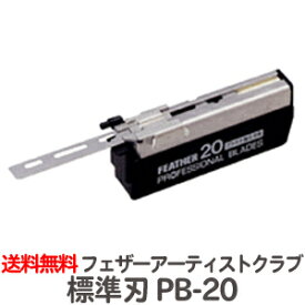【バラ】フェザー プロフェッショナルブレイド シリーズ プロフェッショナル標準刃 PB-20（アーティストクラブシリーズ専用替刃）【業務用 シェービング用レザー 日本剃刀 かみそり カミソリ 床屋 サロン プロ用【TG】