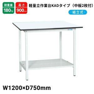 �T�J�G �y�ʍ�Ƒ� KAD�^�C�v ����2���t �X�^���_�[�h�^�C�v �ω׏d180kg KAD-127TMW 1200×750×900
