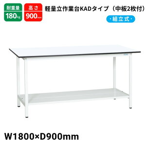 �T�J�G �y�ʍ�Ƒ� KAD�^�C�v ����2���t �X�^���_�[�h�^�C�v �ω׏d180kg KAD-189TMW 1800×900×900
