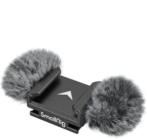 SmallRig �E�B���h�X�N���[�� �E�B���h�}�t Furry Windscreen with Cold Shoe Adapter for Nikon Z 30/ZR 3859