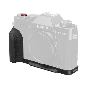 SmallRig L���^�}�E���g�v���[�g�i�V���R���n���h���t���jL-Shaped Mount Plate with Silicone Handle for FUJIFILM X-T30 / X-T30 II / X-T30 III (Black) 5663