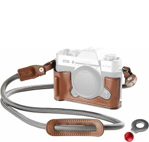 SmallRig �n�[�t���U�[�P�[�X�i�V�����_�[�X�g���b�v�t���jLeather Half Case Kit for FUJIFILM X-T30 / X-T30 II / X-T30 III (Brown) 5670
