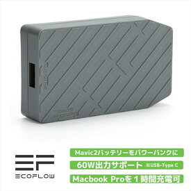 【売切特価】EcoFlow PowerFly for Mavic 2 パワーバンク Mavic2バッテリーをモバイルバッテリーに スマート送信機・Macbook Pro充電可能