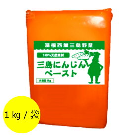 三島にんじんペースト1000g 箱根西麓の自社農園で栽培された三島人参を100％使用した人参ペースト 富士、箱根、伊豆ご当地グルメ スープ、菓子、パン、ケーキ、惣菜 デザート 離乳食 介護食