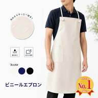 ビニールエプロン 【公式・直販】 撥水 調理 厨房 洗い物 首掛け ロープ紐 飲食店 洗車 ガーデニング 園…
